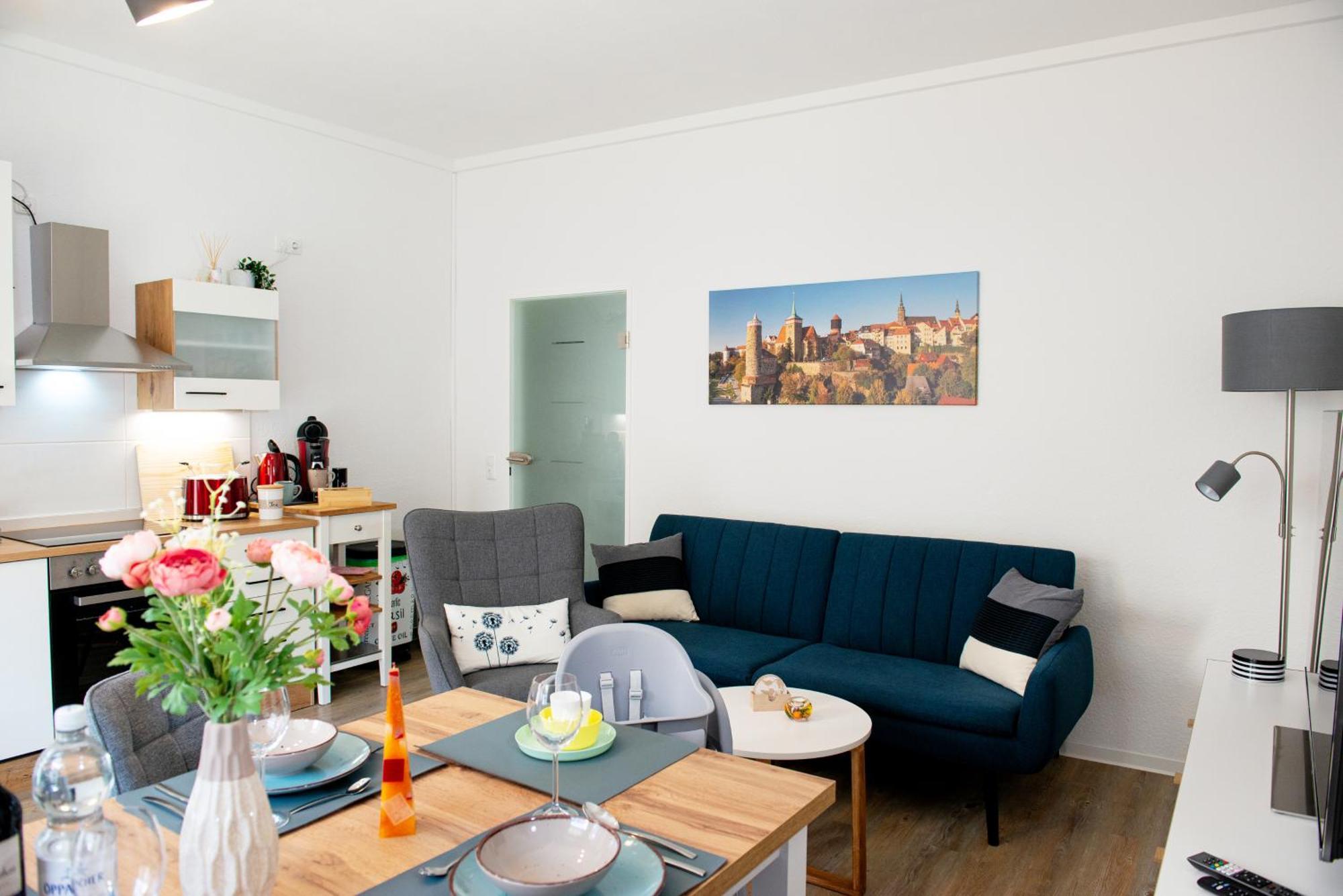 Savor Appartement 5 Personen 2 Schlafzimmer Babybett Netflix Balkon Zentrum Баутцен Экстерьер фото