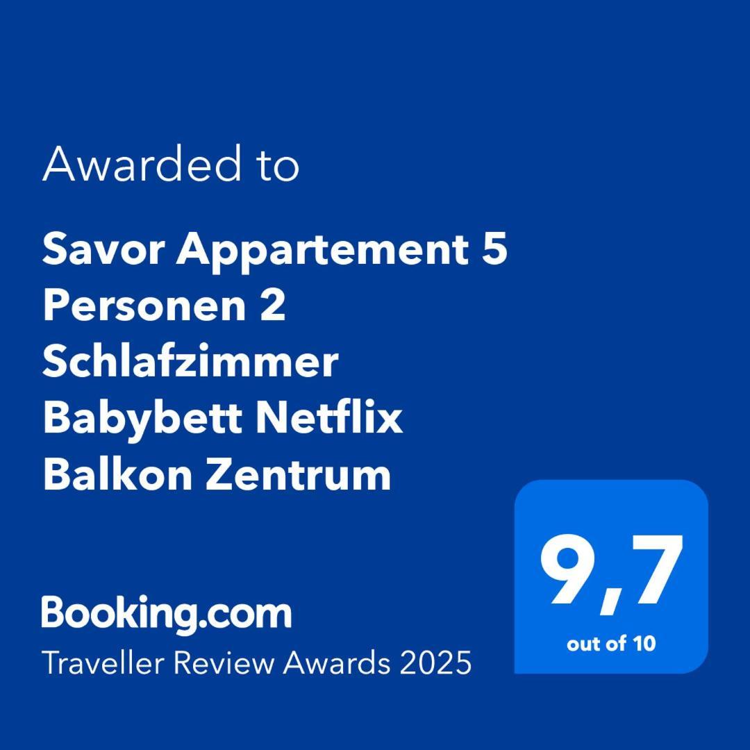 Savor Appartement 5 Personen 2 Schlafzimmer Babybett Netflix Balkon Zentrum Баутцен Экстерьер фото